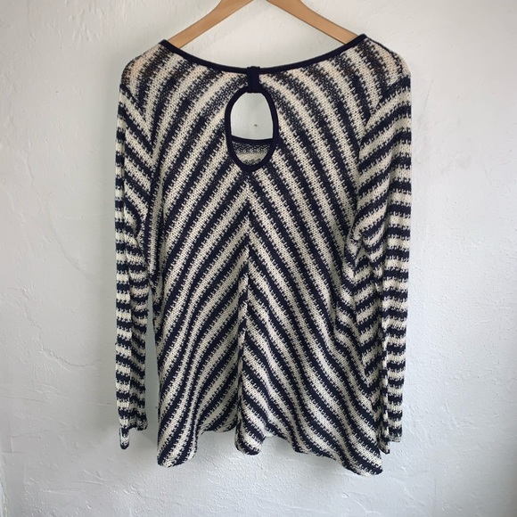 Papermoon navy and white striped sweater - Picture 2 of 5
